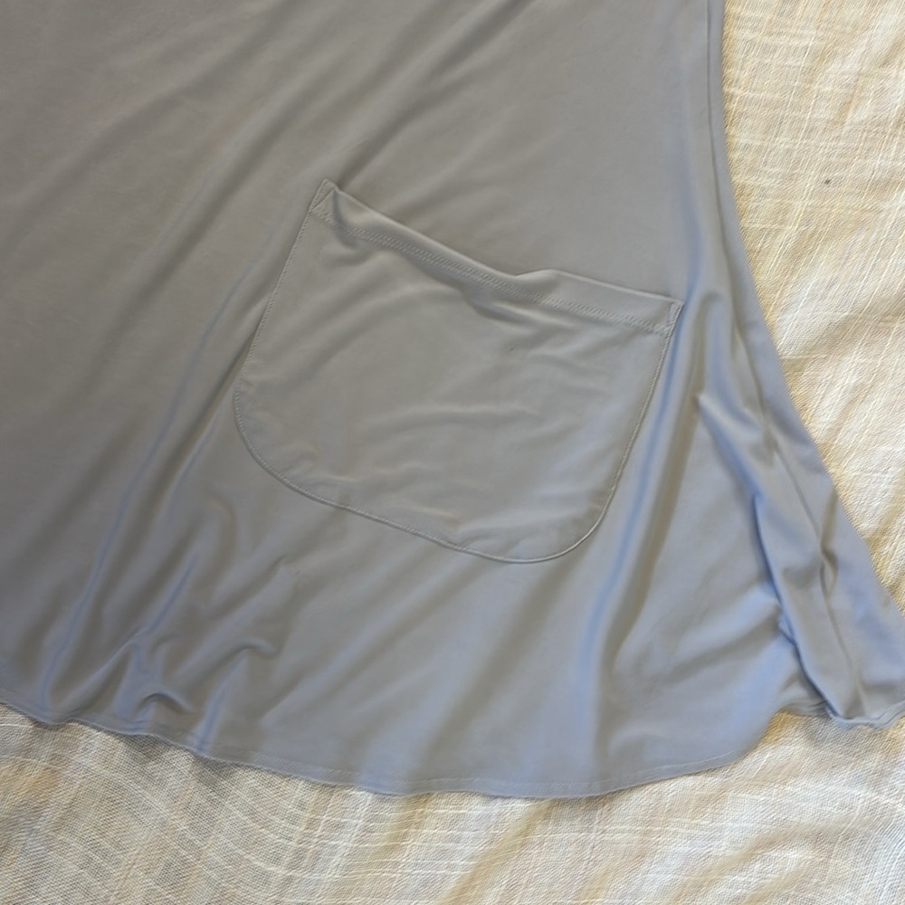 Sun Kim Tunic Top/Dress Front Pockets, Gray Small, Wrinkle Resistant 3/4… - Picture 9 of 11